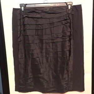 ANN TAYLOR  100% SILK PENCIL SKIRT Sz 6